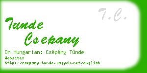 tunde csepany business card